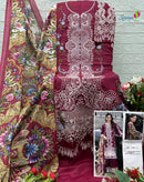 Saniya Trendz 7189 B Cotton Chikankari Embroidered Work Pakistani Suit