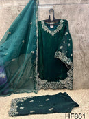 Hoor Tex 861 C Designer Roman Glass Silk Pakistani Suit