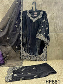 Hoor Tex 861 D Designer Roman Glass Silk Pakistani Suit