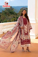 Aasha Designer 1225 Pure Cotton Heavy Patch Embroidery Work Pakistani Suit