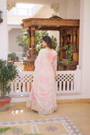 KA 1243 Digital Printed Russian Silk Embroidery Zari Sequins Work