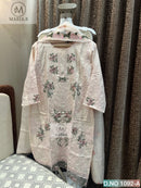 Maria.B 1092 A Chikankari Cotton Stitched Embroidery Work Pakistani Suit
