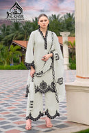 Al Qasr 665 A Heavy Chinon With Embroidery Work Pakistani Suit