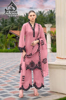 Al Qasr 665 B Heavy Chinon With Embroidery Work Pakistani Suit