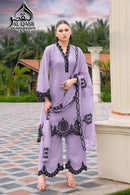 Al Qasr 665 C Heavy Chinon With Embroidery Work Pakistani Suit