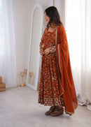 ZF 5024 Elegant Embroidered Sequence Designer Anarkali Gown