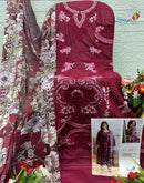 Saniya Trendz 28002 Cotton With Chikankari Embroidered Work Suit