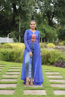 KA 1123 Faux Georgette Leheriya Print Work Kurti