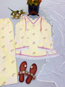 SRK 5356 Heavy Micro Cotton Pure Natural Crep Kurti Set