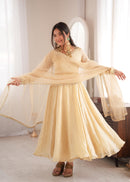 SRK 5355 Designer Real Mirror Work Lace Border Gown