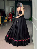 NNK 1763 Designer Pure Cotton Fabric Mirror Work Lehenga