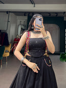 NNK 1763 Designer Pure Cotton Fabric Mirror Work Lehenga