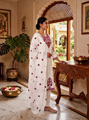 Zarivaah 5180 Reyon Cotton  Embroidery Thread Work Suit