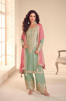 Gulkayra Designer 7630 A Designer  Real Chinon Pakistani Suit
