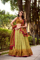 Ishani LNB1253CPR Premuim Vichitra Silk Printed Lehenga