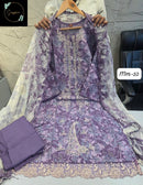 Sapphire Vol 10 C Pure Cotton Self Embroidery Work Pakistani Suit
