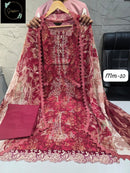 Sapphire Vol 10 D Pure Cotton Self Embroidery Work Pakistani Suit