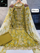 Sapphire Vol 10 E Pure Cotton Self Embroidery Work Pakistani Suit