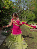 SRK 5344 B Fendy Silk Real Mirror Work Festive Wear Lehenga