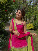 SRK 5344 B Fendy Silk Real Mirror Work Festive Wear Lehenga