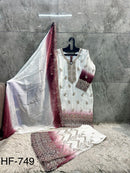 Hoor Tex HF 749 D Premium Heavy Crunchy Pakistani Suit