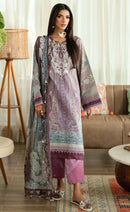 Alzohaib Az 1561 Pure Cotton Patch Work Pakistani Suit