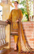 Alzohaib Az 1534 Pure Cotton Patch Work Pakistani Suit