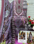 Alzohaib Az 1561 Pure Cotton Patch Work Pakistani Suit