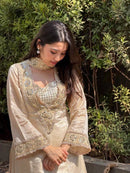 AL 0017  Premuim Designer Real Mirror Work Embroidery Sharara Suit