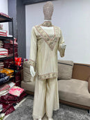 AL 0017  Premuim Designer Real Mirror Work Embroidery Sharara Suit