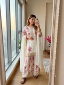 PD 1157 B Georgette Heavy Embroidery Sequence Work Suit