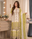 PD 1153 C Heavy Dual Tone Peding Georgette Embroidery Work Sharara Suit