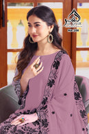 Al Qasar 209 D Heavy Viscouse Chinon With Embroidery Work Pakistani Suit