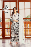 Al Qasar 209 C Heavy Viscouse Chinon With Embroidery Work Pakistani Suit