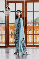 Al Qasar 209 B Heavy Viscouse Chinon With Embroidery Work Pakistani Suit