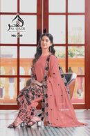Al Qasar 209 A Heavy Viscouse Chinon With Embroidery Work Pakistani Suit
