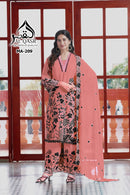 Al Qasar 209 A Heavy Viscouse Chinon With Embroidery Work Pakistani Suit