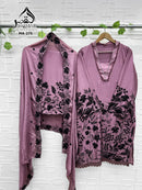 Al Qasar 209 D Heavy Viscouse Chinon With Embroidery Work Pakistani Suit