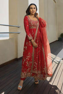 SSR 545 Heavy Georgette Embroidered Sequence Work Gown
