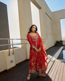 SSR 545 Heavy Georgette Embroidered Sequence Work Gown