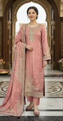 Shree Fabs 338 F Pure Viscous Maslin Digital Printed Hand Work Suit
