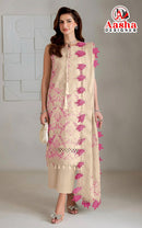 Aasha Designer 1226 B Pure Cotton Printed Heavy Embroidery Work Pakistani Suit