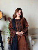 Lady Look  047 Pure Roman Silk Thread Work Suit