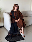 Lady Look  047 Pure Roman Silk Thread Work Suit