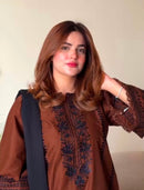 Lady Look  047 Pure Roman Silk Thread Work Suit