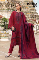 Johra Tex Jt 189 B Reyon Cotton Heavy Emboridered Work Pakistani Suits