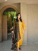 BE 480 Embroidery Work With Gpo Lace Work Suit