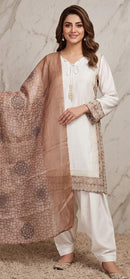 Hoor Tex 889 C Premium Heavy Satin Pakistani Suit