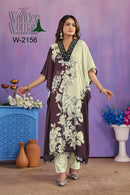 Wonder Women W 2156 Designer Floral Print Kaftan Kurta Set