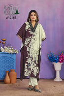Wonder Women W 2156 Designer Floral Print Kaftan Kurta Set